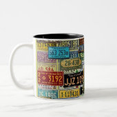 Vintage Teller Zweifarbige Tasse (Links)