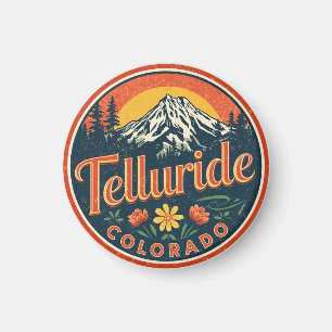 Vintage Telluride Colorado Outdoor-Hiking-Geschenk Magnet