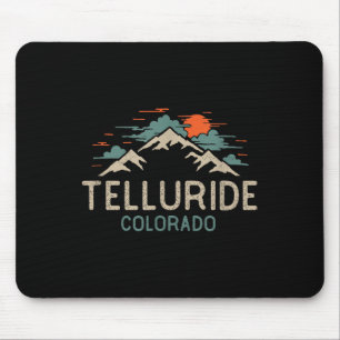 Vintage Telluride Colorado Retro Berg Mousepad