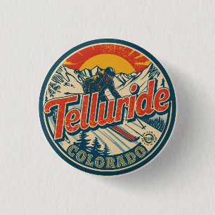 vintage Telluride colorado Skifahren Outdoor-Gesch Button