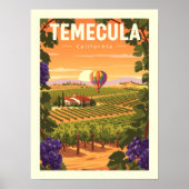 Vintage Temecula Kalifornien Poster (Vorne)