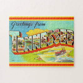 Vintage-Tennessee-Grußpostkarte 11x14 Puzzle
