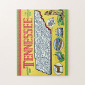 Vintage Tennessee-Karte Puzzle (Vertikal)