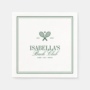 Vintage Tennis Country Club Junggesellinnenabschie Serviette