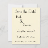 Vintage Tennis, Hochzeit retten das Datum Einladung (Rückseite)