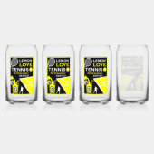 Vintage-Tennis-Limonade Dosenglas (Hinten)