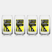 Vintage-Tennis-Limonade Dosenglas (Hinten)