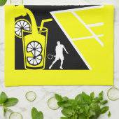 Vintage-Tennis-Limonade Geschirrtuch (Gefaltet)