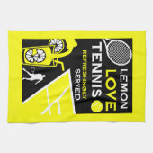 Vintage-Tennis-Limonade Geschirrtuch (Horizontal)