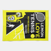 Vintage-Tennis-Limonade Geschirrtuch (Horizontal)