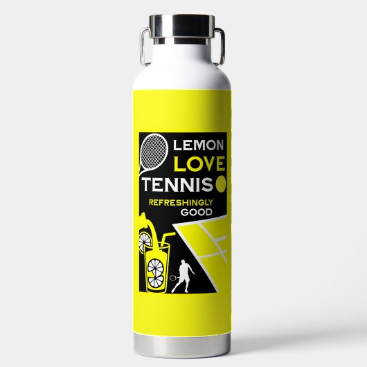 Vintage-Tennis-Limonade Trinkflasche (Vorderseite)