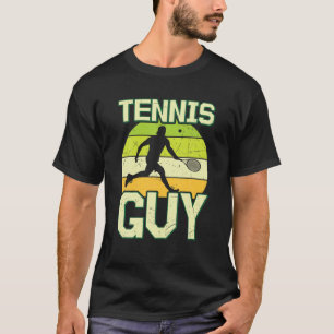 Vintage-Tennis-Typ Volley-Spieler Sportler Athlet T-Shirt