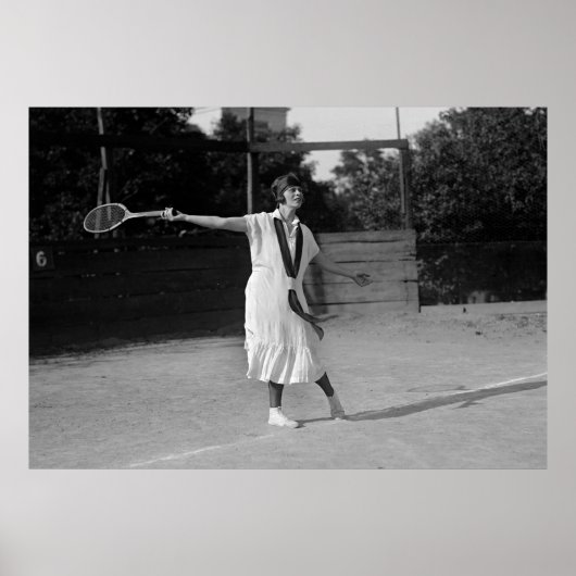 Vintage Tennisform und Mode der 1920er Jahre Poster (Vorne)