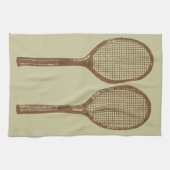 Vintage Tennisschläger Handtuch (Horizontal)