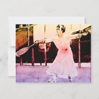 Vintage Tennisspielerin - Pop-Kunstmalerei