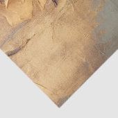 Vintage Terracotta Französische Rose Imitate golde Seidenpapier (Detail)