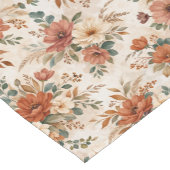 Vintage Terracotta Wildflower Bouquet Pattern Kurzer Tischläufer (Ecke)