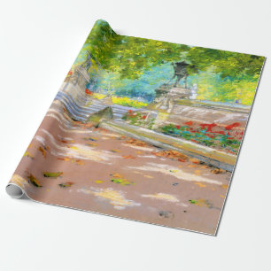 Vintage Terrasse, Park mit Aussicht (1887) zeichne Geschenkpapier