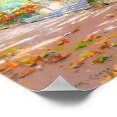 Vintage Terrasse, Park mit Aussicht (1887) zeichne Poster (Ecke)