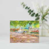 Vintage Terrasse, Park mit Aussicht (1887) zeichne Postkarte (Stehend Vorderseite)