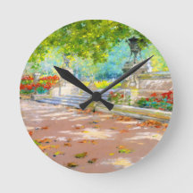 Vintage Terrasse, Park mit Aussicht (1887) zeichne