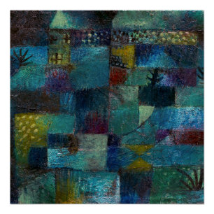 Vintage Terrassengarten (1920) von Paul Klee Poster