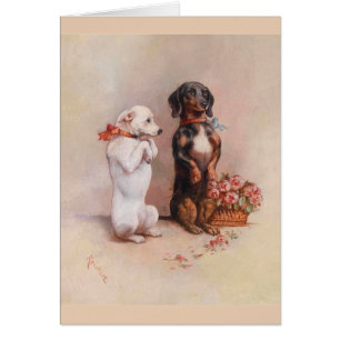 Vintage - Terrier- und Dachshund-Hunde,
