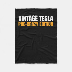 Vintage Tesla - Vor-dem-Wahnsinn-Edition Magnet od Fleecedecke
