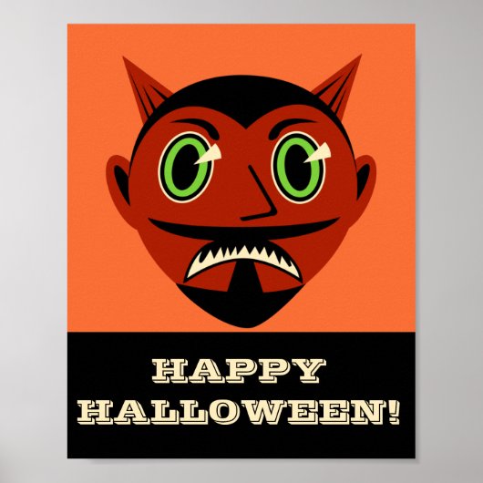 Vintage Teufel Poster (Vorne)