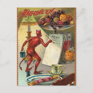 Vintage Teufel Postkarte