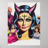 Vintage Teufelsfrau Poster (Vorne)
