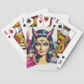 Vintage Teufelsfrau Spielkarten (Rückseite)