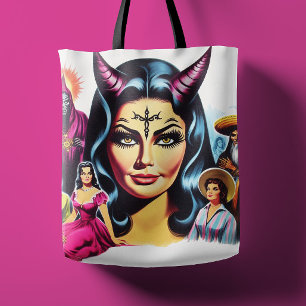 Vintage Teufelsfrau Tasche