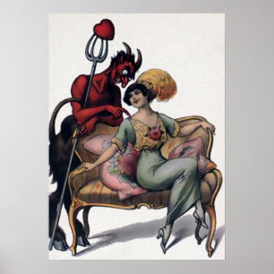 Vintage Teufelskultur Poster
