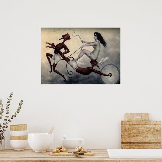 Vintage Teufelskunst Poster (Küche)