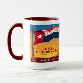 Vintage Texas Flag 1836 Patriotic Gift Tasse