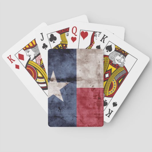 Vintage Texas Flag Playing Cards Spielkarten (Rückseite)