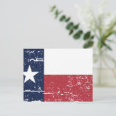 Vintage TEXAS-Flag Postkarte (Stehend Vorderseite)