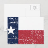 Vintage TEXAS-Flag Postkarte (Vorne/Hinten)