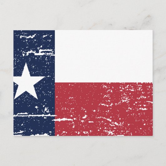 Vintage TEXAS-Flag Postkarte (Vorderseite)