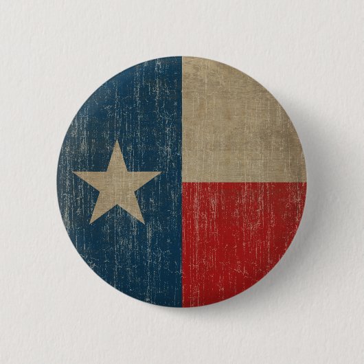 Vintage Texas-Flagge Button (Vorderseite)