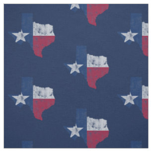 Vintage Texas Flagge Staatsumriss Stoff
