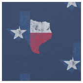 Vintage Texas-Flaggen-Staats-Kontur Stoff (Nahaufnahme)