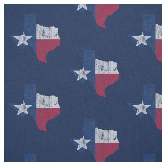 Vintage Texas-Flaggen-Staats-Kontur Stoff (Muster)