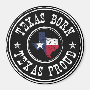 Vintage Texas geboren - Texas stolz Magnet