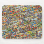 Vintage Texas-Postkarte Mousepad (Vorne)
