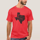 Vintage Texas-Staats-Silhouette T-Shirt (Vorderseite)