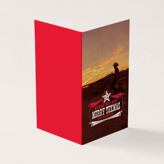 Vintage TEXMAS Weihnachtskarte (Vorderseite)