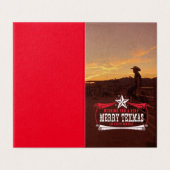 Vintage TEXMAS Weihnachtskarte (Außenseite Aufgefaltet)