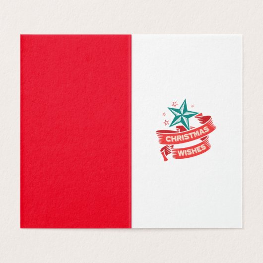 Vintage TEXMAS Weihnachtskarte (Innenseite Aufgefaltet)